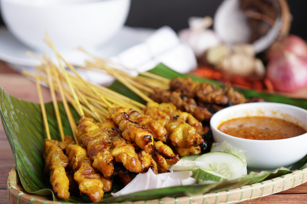 Verse sate's van de bbq